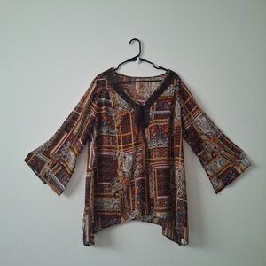 Bohemian Multicolor Women's Top